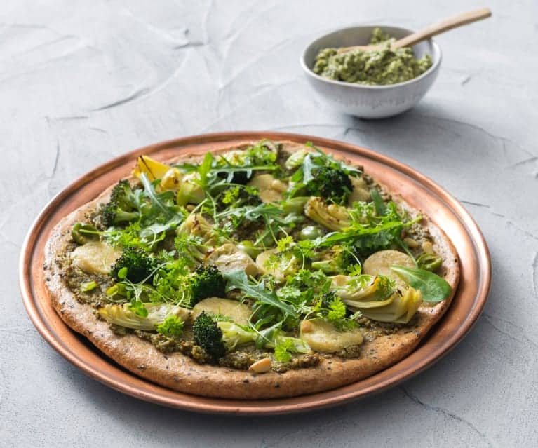 thermomix top 10 vegetarian dishes green goddess pizza